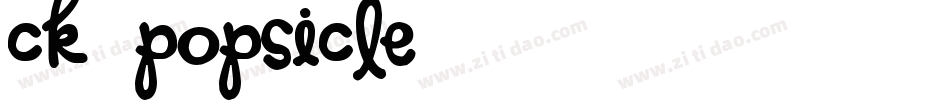 CK Popsicle字体转换